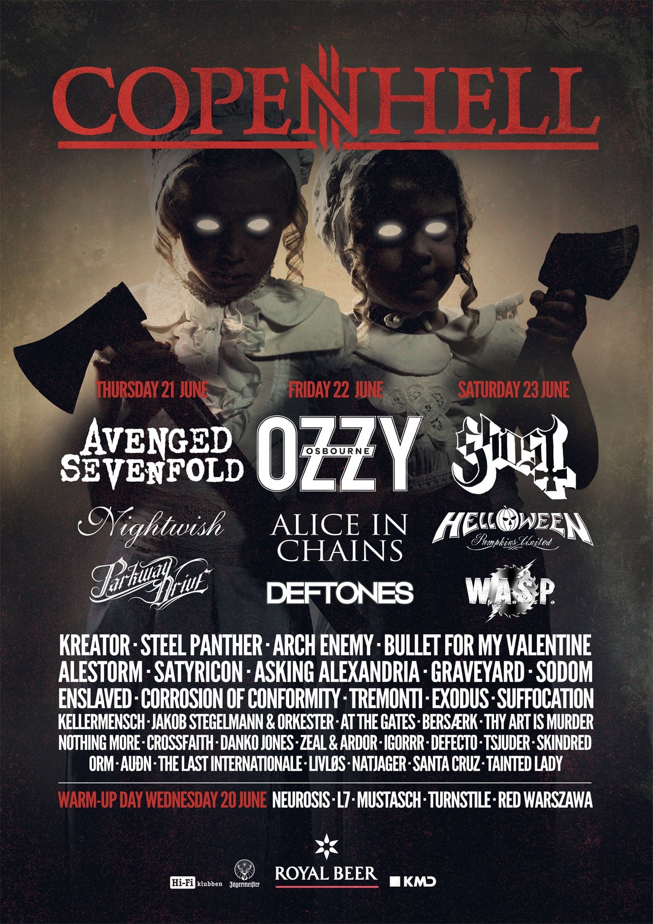 Sidste 9 navne til Copenhell!